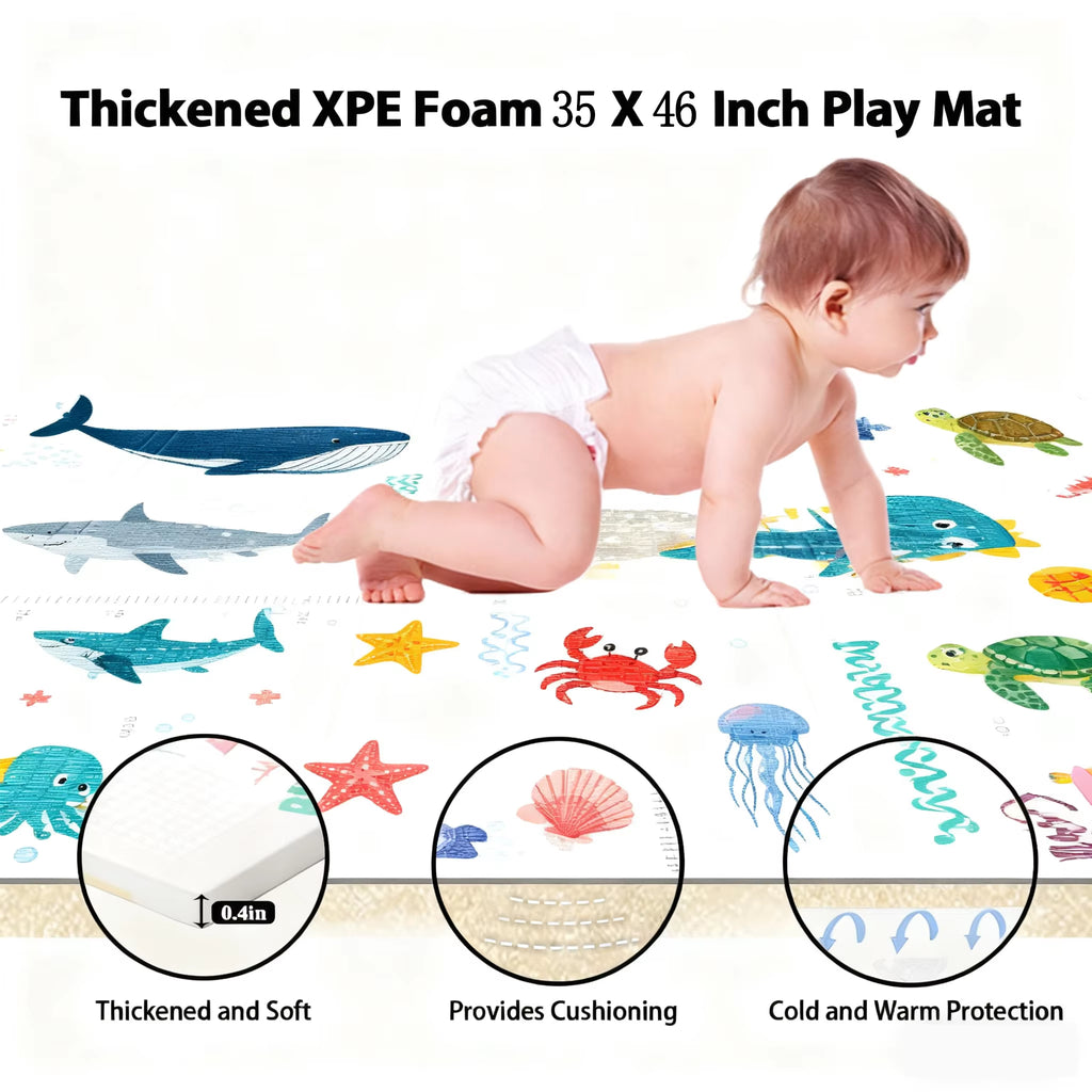Premium Foldable Baby Play Mat Thick Padded XPE Baby Crawl Mat Safe Waterproof Gyms Play Mat Newborn Children'S Play Carpet