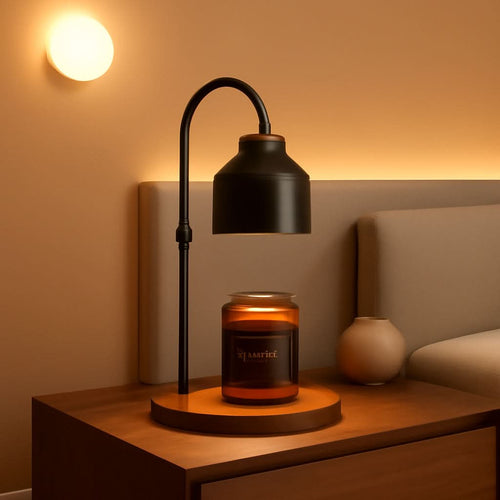Black Electric Candle Warmer Lamp Programmable Timer-0