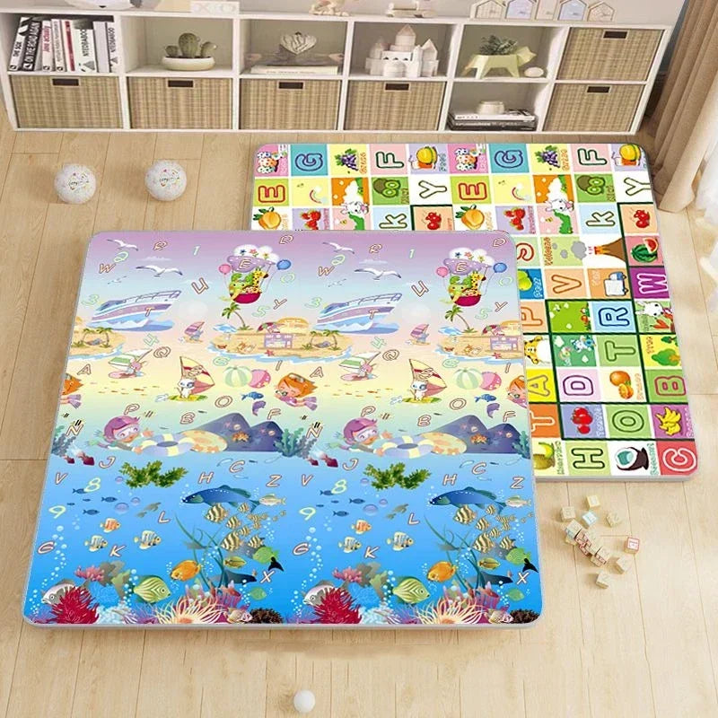 5 Sizes and 10 Styles Baby Crawling Play Mat Non-Toxic New EPE Thick Folding Carpet Play Mat for Children'S Mats Safety Kid Rugs