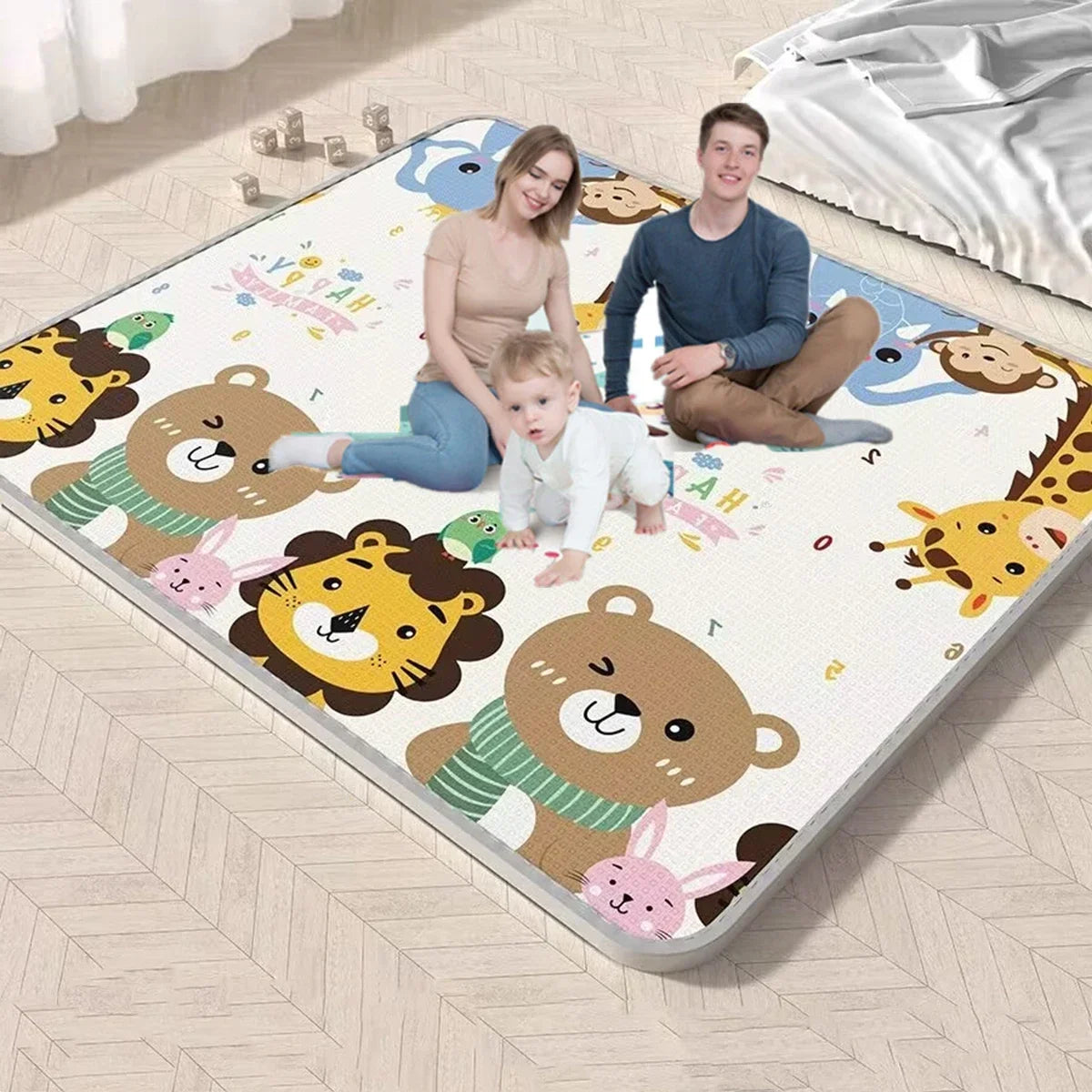 5 Sizes and 10 Styles Baby Crawling Play Mat Non-Toxic New EPE Thick Folding Carpet Play Mat for Children'S Mats Safety Kid Rugs