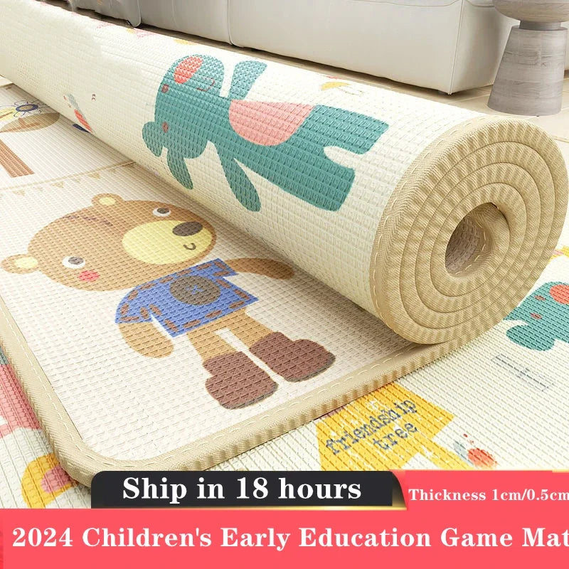 5 Sizes and 10 Styles Baby Crawling Play Mat Non-Toxic New EPE Thick Folding Carpet Play Mat for Children'S Mats Safety Kid Rugs