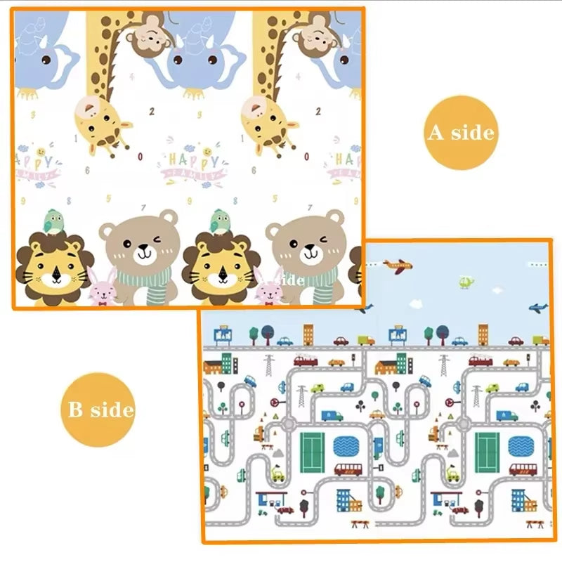 5 Sizes and 10 Styles Baby Crawling Play Mat Non-Toxic New EPE Thick Folding Carpet Play Mat for Children'S Mats Safety Kid Rugs