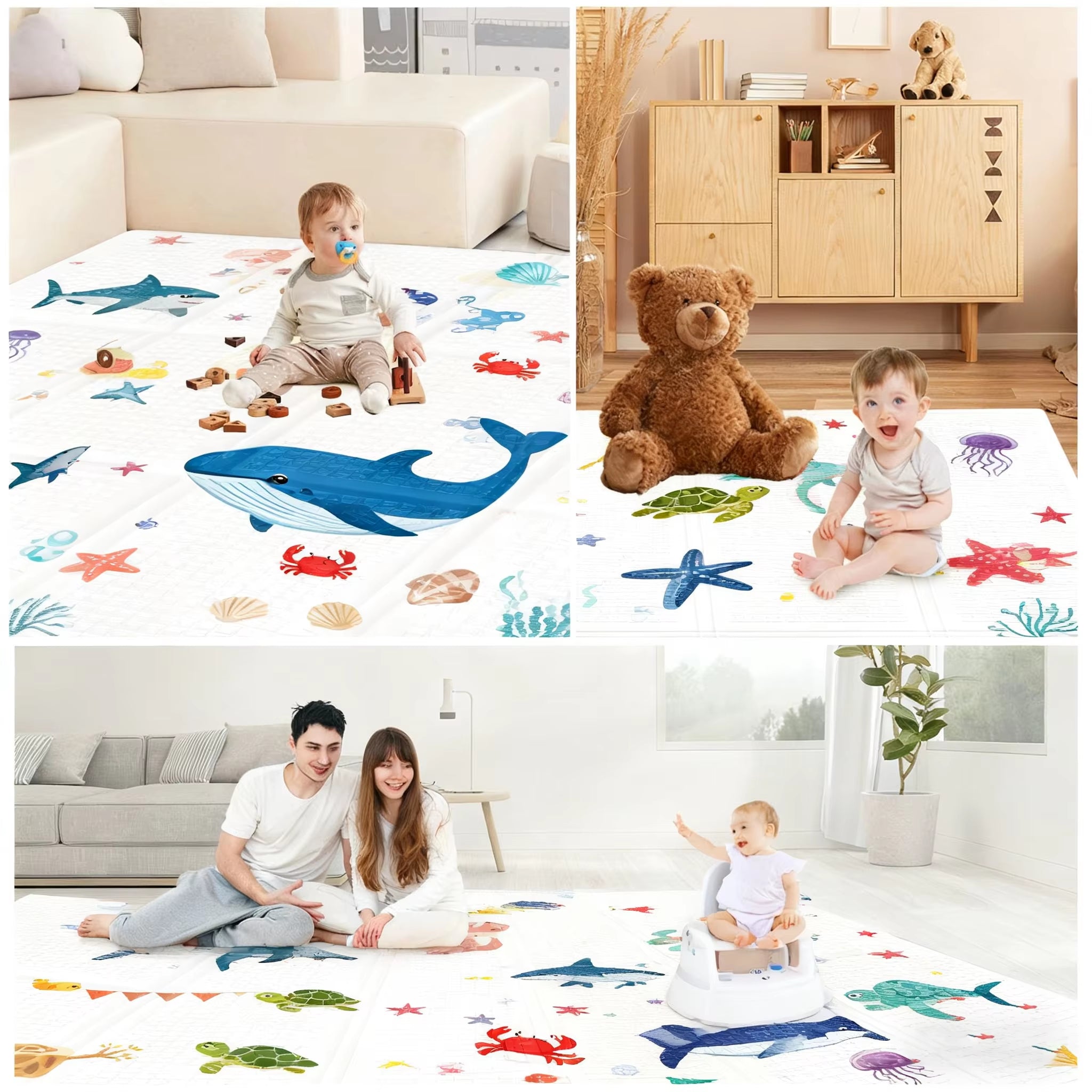 Premium Foldable Baby Play Mat Thick Padded XPE Baby Crawl Mat Safe Waterproof Gyms Play Mat Newborn Children'S Play Carpet