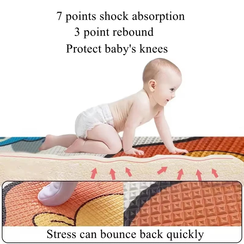 5 Sizes and 10 Styles Baby Crawling Play Mat Non-Toxic New EPE Thick Folding Carpet Play Mat for Children'S Mats Safety Kid Rugs