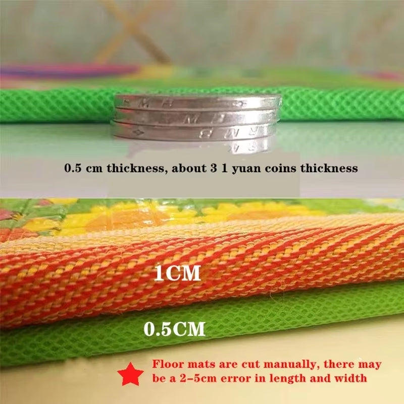 5 Sizes and 10 Styles Baby Crawling Play Mat Non-Toxic New EPE Thick Folding Carpet Play Mat for Children'S Mats Safety Kid Rugs